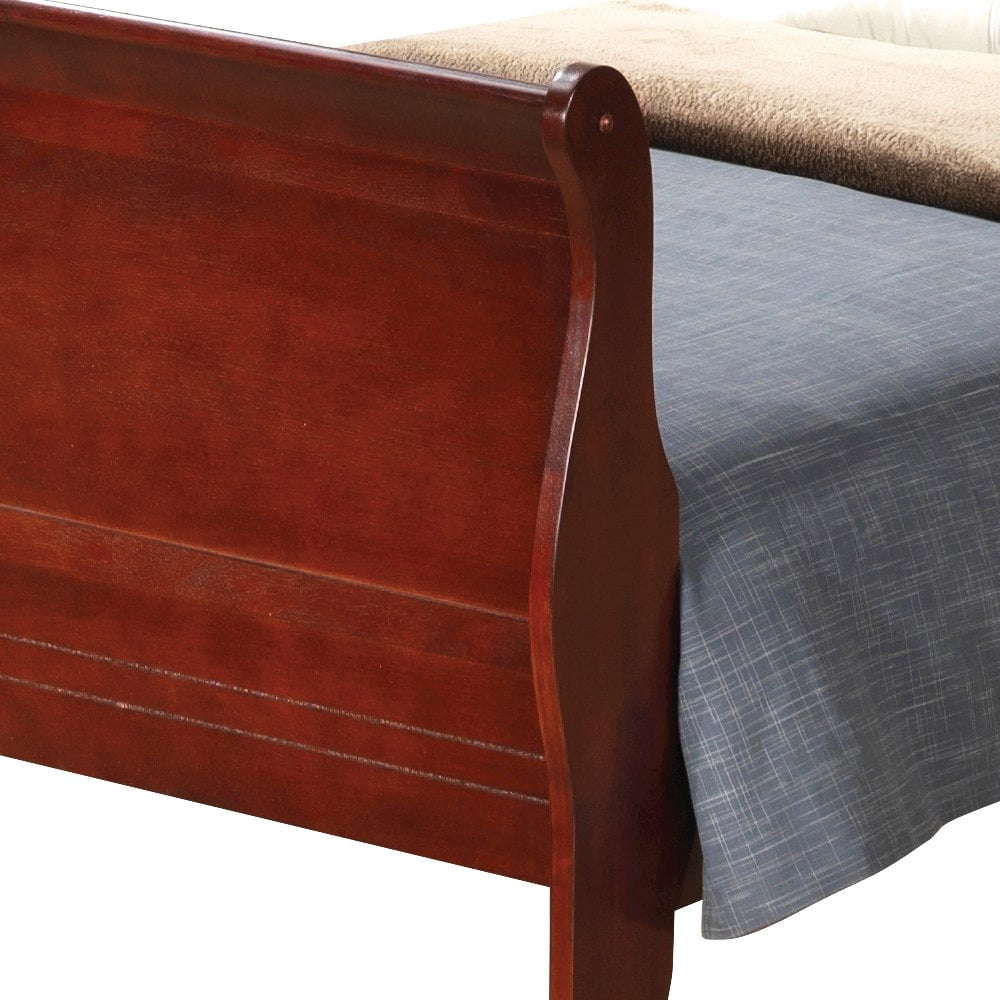 Glory Furniture Louis Phillipe Twin Bed in Cherry Color
