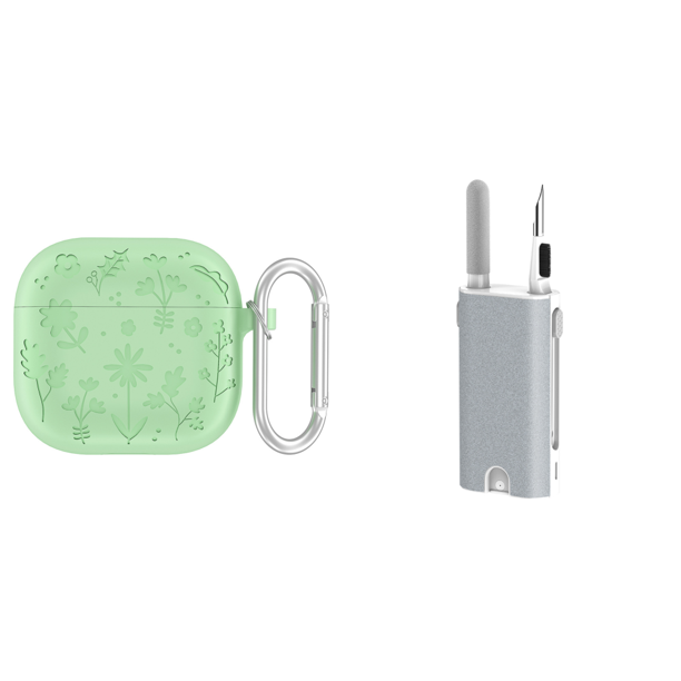 Funda Silicona para Protectora A Prueba Golpes AirPods 4 () Verde