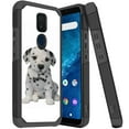thumbnail image 1 of ANJ+ Slim Dual Layer Hybrid Shockproof Case + Tempered Glass Cover for Cricket Icon 3, Splendor, AT&T Motivate 2 - Dalmatian Puppy, 1 of 3