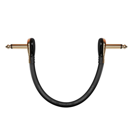 Donner Guitar Patch Cables Right Angle,15 cm 1/4 Instrument Cables for Effect (Best Instrument Cable Brand)