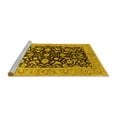 thumbnail image 2 of Ahgly Company Machine Washable Indoor Rectangle Oriental Yellow Industrial Area Rugs, 7' x 9', 2 of 4