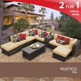 thumbnail image 2 of Rustico 10 Piece Outdoor Wicker Patio Furniture Set 10a, 2 of 7