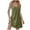 #154 Army Green Dresses, variant on Staron Summer Dress for Women Sleeveless V Neck Slip Mini Dresses Beach Casual Solid Color Spaghetti Strap Loose Short Dress Pink S