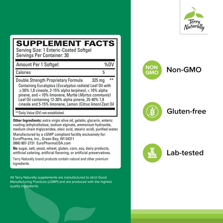 Terry Naturally SinuCare Extra Strength Essential Blend - 325mg