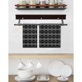 thumbnail image 3 of Black Boho Kitchen Dish Towels for Drying Dishes Set of 4, Vintage Ethnic Tribe Abstract Art Geometric Waffle Weave Microfiber Hand Tea Bathroom Towels Quick Dry & Absorbent Towel 15.7x23.6, 3 of 7