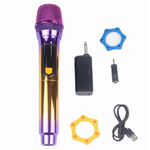 2.4G Dynamic Handheld Wireless Microphone Home Singing Stage Performance Audio Sound Card Karaoke Universal Microphone