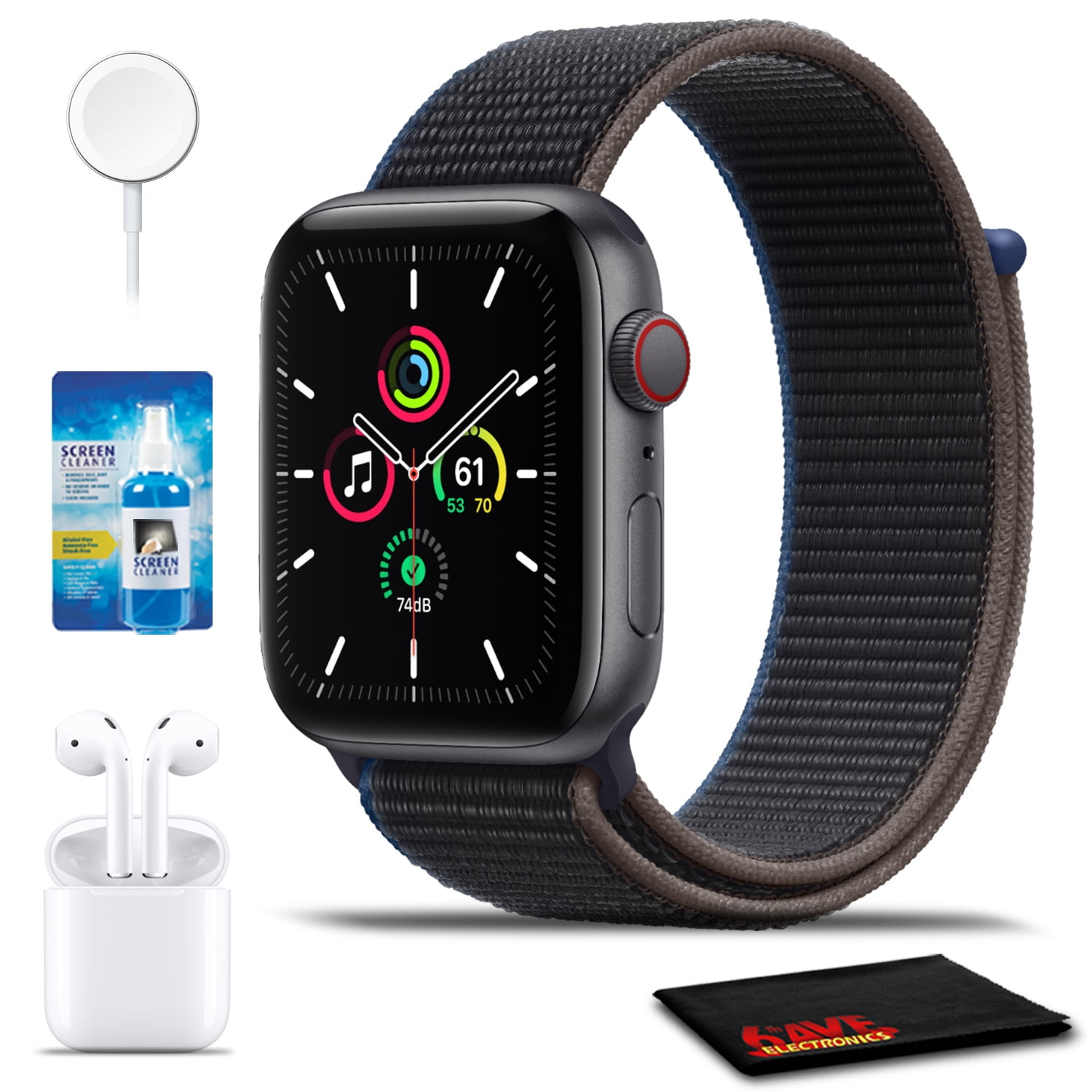 Apple Watch Series 2, 42mm Aluminum Case with Black Band - Walmart.com