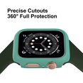 thumbnail image 5 of 8 Pack Étui Mat Compatible avec Apple Watch 44mm SE Series 6/ 5/ 4, Cadre Pare-Chocs Rigide PC [Sans Protecteur d'Écran] Étui Antichoc Accessoires de Protection Tout Autour iWatch, 5 of 5