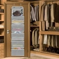 thumbnail image 2 of Over the Door Organizer Storage, 6 Shelf of Reinforcement Anti-Tilt Can Bear 44lb Bathroom Organization and Storage, Suitable for Bedroom, Pantry, kitchen, Grey, 2 of 11