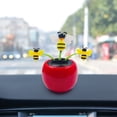 thumbnail image 6 of Solar Powered Dancing Flowers, Solar Dancing Figurines Doll, Swinging Sunflower Decor - Cute Dashboard Bobblehead for Window, Desk Decoration with Colorful Pots, for Car, Home, Red, 6 of 7