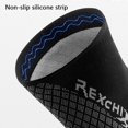 thumbnail image 3 of HX03 1 Pair Sports Protective Knee Pad 3D Weaving Elastic Running Fitness Knee Guard Sleeve - Black, 3 of 5