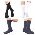 thumbnail image 3 of MANARC Women Cotton Dress Socks Soft Comfortable Thin Fine Elegant Breathable And Durable. 3 Pack White, Black, Dark Grey., 3 of 5