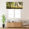 thumbnail image 2 of Horse Window Curtain Valances Western Farmhouse Farm Animal Wooden Fence Spring Scenery Rod Pocket Window Valance for Living Room Bathroom Bedroom Kitchen 54 by 18 in, 1 Panel, 2 of 6