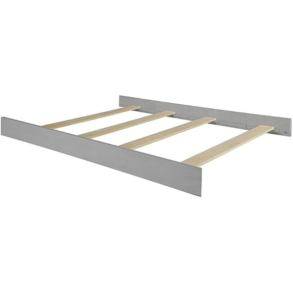 Full-Size Conversion Kit Bed Rails for Baby Relax Crib by Dorel Living (Soft Gray, Option 1)