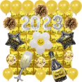 thumbnail image 1 of Suministros para fiestas de fin de año 2023, decoraciones de feliz año nuevo, juego de decoración de globos para fiestas de año nuevo 2023 Zhivalor  CPB-CJZ1819-3, 1 of 5
