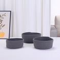 thumbnail image 6 of Unique Bargains Round Woven Storage Basket Small Storage Bin for Home Decor Grey S, 6 of 7