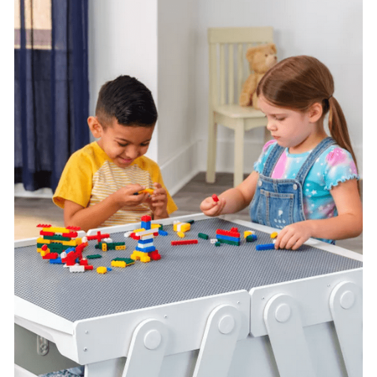 KidKraft Building Bricks Play N Store Mega Table with 210