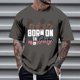 thumbnail image 1 of Tops para hombre, blusas y camisas de cuello redondo y manga corta para hombre, tops casuales de cuello redondo y manga corta con estampados especiales para hombre., 1 of 5