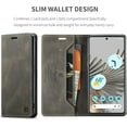 thumbnail image 4 of Wallet Case for Google Pixel 7 Pro 2022,Magnetic Protect PU Leather Flip Case with Card Holders RFID Blocking Kickstand Shockproof Protection Case for Google Pixel 7 Pro 2022 (No Buckle Coffee), 4 of 9
