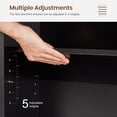 thumbnail image 5 of CONCETTA 5 Shelf Bookcase, 53 Inch Tall Floor Standing Open Bookshelf for Home Office and Living Room, Black, 5 of 8