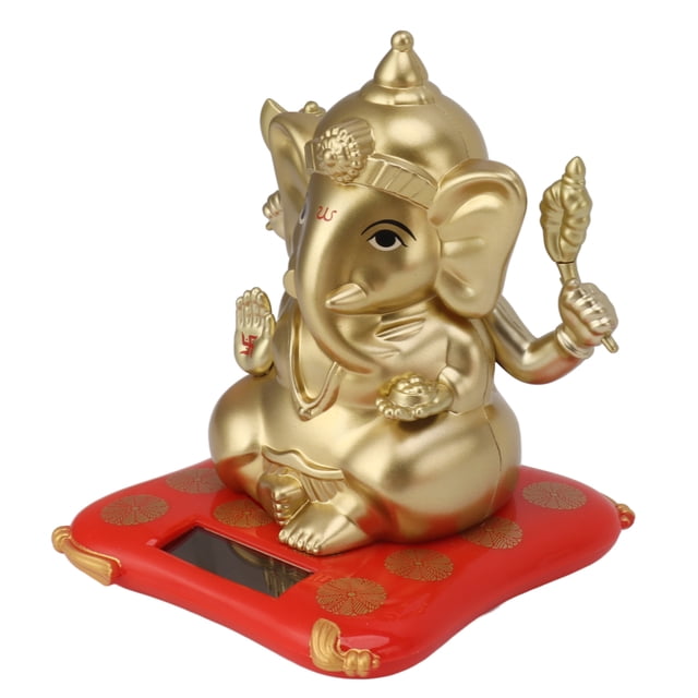 Escultura de elefante, estatuas del dios elefante Ganesha, estatua del dios elefante, figura de ídolo indio Ganesha para automóvil, rendimiento potente
