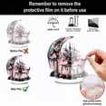 thumbnail image 6 of Mauxuk Halloween Black Witch Acrylic Decor - Gothic 2D Tabletop Centerpiece for Spooky Party, Haunting Mantel Decor, Gift for Horror Fans, 8-Inch Tall with Stand, 6 of 7