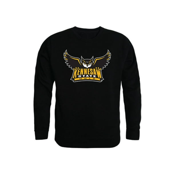 W Republic KSU Kennesaw State University College Crewneck Pullover Sweatshirt Black Walmart