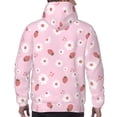 thumbnail image 7 of Honeii Hand Drawn Strawberry Pattern Mens Hoodies Men's Loose Sleeve Sweatshirt,Pullover Hooded Sweatshirt for Men,Essentials Hoodie-3X-Large, 7 of 7
