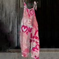 thumbnail image 2 of B91xZ Combinaisons Décontractées Amples pour Femmes Combinaisons Larges en Coton avec Poches, Rose L, 2 of 3