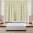 thumbnail image 2 of Ambesonne Umbrella Girl Kitchen Curtains, Vintage Lady, 55"x45", Cream and Multicolor, 2 of 3