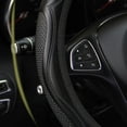 thumbnail image 3 of Costyle Leather Car Steering Wheel Cover Non-slip Black - Universal Fit, 3 of 5