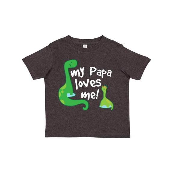 Inktastic My Papa Loves Me Dinosaur Boys Toddler T-Shirt