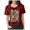 Wine_1, variant on Godom Women Halloween Shirt Funny Graphic Tees Autumn Casual Round Neck Fall Short Sleeve Tops
