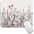 thumbnail image 1 of Square Mouse Pad Garden Flowers,Personalized Premium-Textured Custom Mouse Mat Design,Washable Mousepad Lycra Cloth,Non-Slip Rubber Base Computer Mouse Pads for Wireless Mouse, 1 of 5