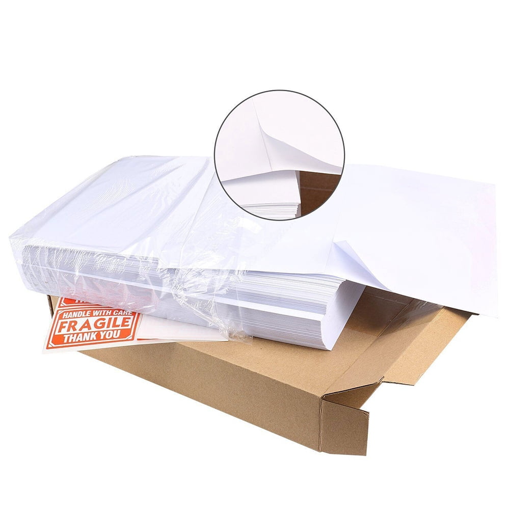 MPRT 500 Half Sheet Label Self Adhesive Shipping Labels, 8.5" x 5.5" Mailing Address Blank Labels for Laser & Inkjet Printers (Total 500 Labels = 250 Sheets)
