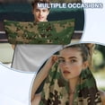 thumbnail image 6 of FOR U DESIGNS Green Camouflage Print Car Seat Cover Towel Universal Fit for Front Seats, Absorbent Microfiber Seat Protector, Multi-Purpose Towel for Beach, Picnic, and Outdoor Sports, 2 Pack, 6 of 7