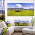 thumbnail image 1 of Green Bavaria Field Panorama - Landscape Canvas Art Print, 1 of 4