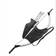 thumbnail image 5 of Flecha de la Carcaj de flecha con soporte de bolsa de de material cuero negro para tiro con recurvo, 5 of 5