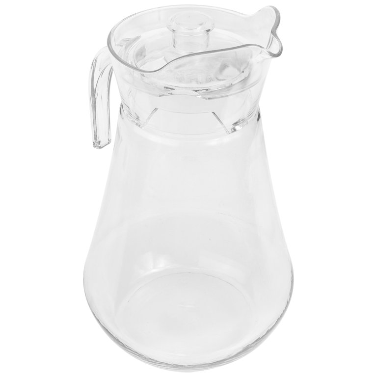 Plastic Water Pitcher With Lid With Pour Spout Clear 2500ml Leak