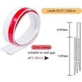thumbnail image 4 of Burlete para puerta, burlete para debajo de la puerta que ahorra energía, adhesivo fuerte de silicona flexible para uso en interiores y exteriores, bloqueador de corrientes de aire para puertas con, 4 of 5