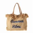 thumbnail image 2 of Bolso Mano Lona para Mujer Hombro El Playa Viajes Compras (caqui), 2 of 9