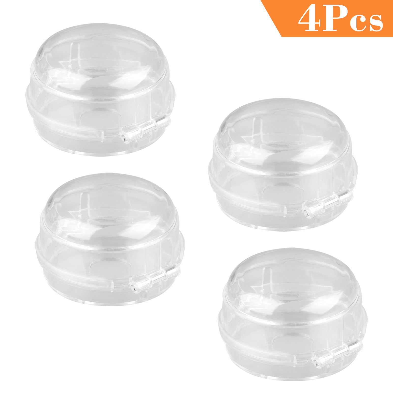 Clear Safety Oven Knobs Cover 4 Pack Baby Proofing Protection Lock