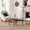 Gray OAK veneer top + MDF + solid wood, variant on 360° Rotatable Nesting Coffee Table, Water Drop Shaped Top, 2-in-1 Cocktail Table with Solid Wood Legs for Living Room,Gray OAK
