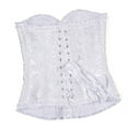 thumbnail image 4 of JFGHDG Bustier Corset Women Corset Gothic Corset Top Strapless Corset Top Bustier Corset Top Corset Halter Top Corset Shapewear White S, 4 of 7