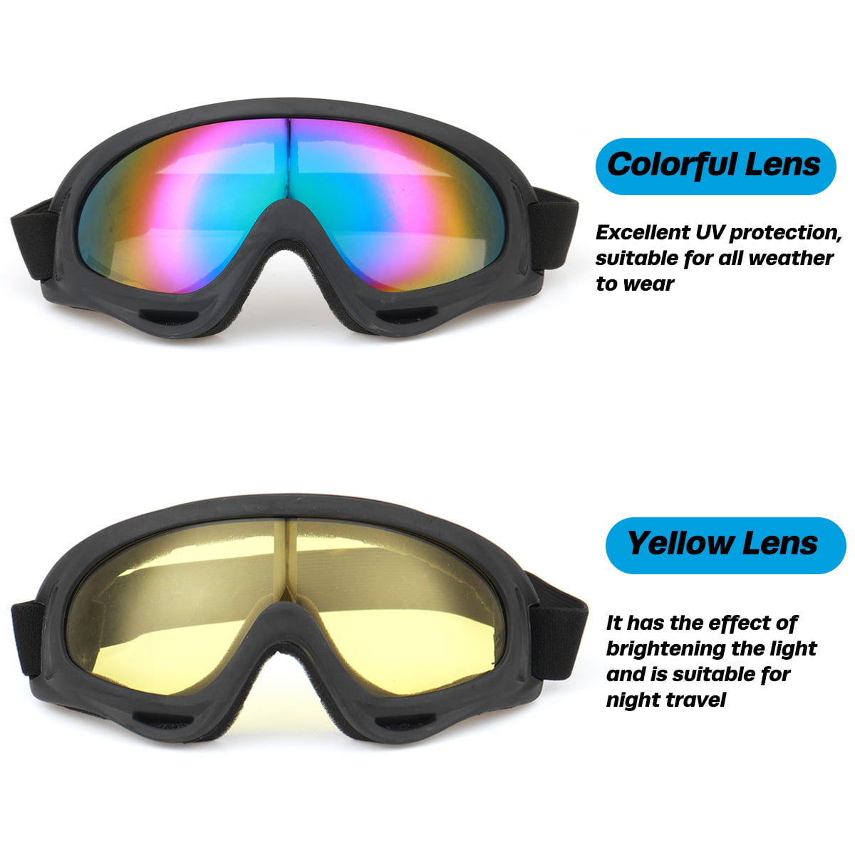 Snow Ski Goggles Men Women Anti-fog Lens Snowboard Snowmobile Motorcycle UV 