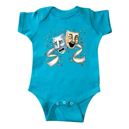 

Inktastic Tragedy and Comedy Stage Masks Gift Baby Boy or Baby Girl Bodysuit