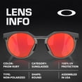 thumbnail image 4 of Oakley OO9242 HSTN Round Shaped Non-Polarized Sunglasses for Men - Includes Official Eyewear Kit - Matte Carbon Frame with Prizm Ruby Lens, 4 of 6