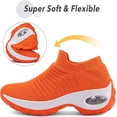 thumbnail image 3 of Women's Sneakers Sport  Shoes Sock Sneakers Slip on Mesh Air Cushion Comfortable Wedge Easy Shoes Platform Loafers, 3 of 13
