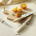 thumbnail image 3 of Carote 12Pcs Knife Set with Blade Guards, Floral Granite Ceramic Coating, Stainless Steel Blade, 3 of 8