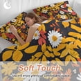 thumbnail image 5 of Spring Flowers Bedding 3 Piece Duvet Cover Set Queen Size, Orange Red White Daisy Flower Floral Soft Microfiber Comforter Cover with Zipper Closure & Pillowcases, Wrinkle & FadeResistant Quilt Cover, 5 of 9